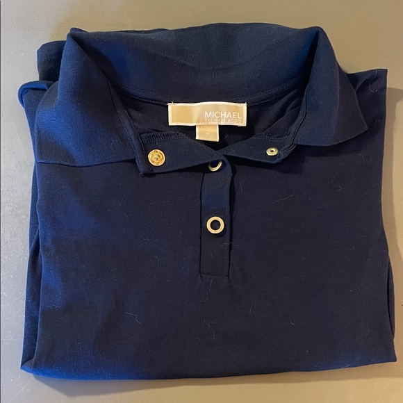 Michael Kors Dark Blue Polo Shirt - Picture 1 of 1